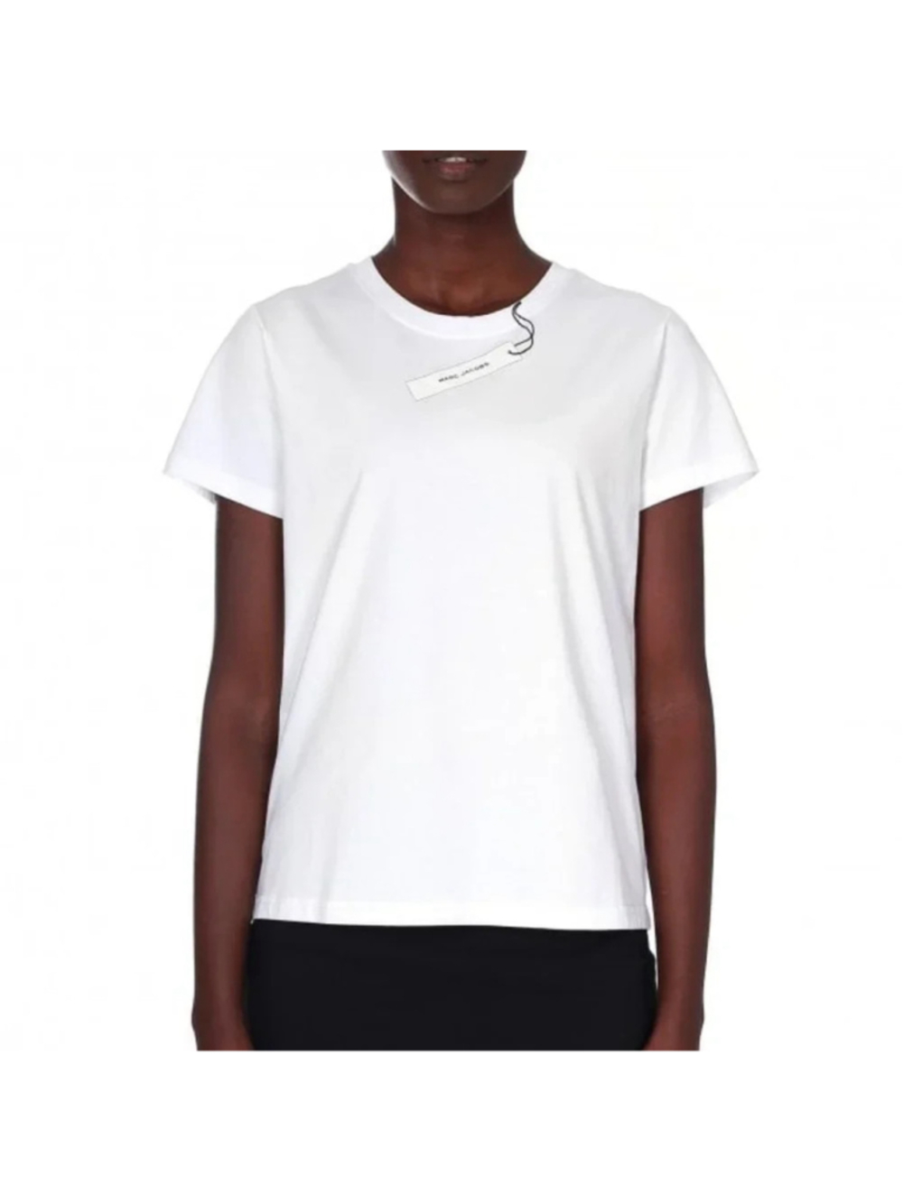 Marc Jacobs The Tag T-Shirt White Cotton Tee Size XS NEW WITH TAGS